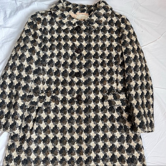 Rare Vintage 1950’s Abercrombie & Fitch tweed wool silk overcoat - Picture 6 of 16